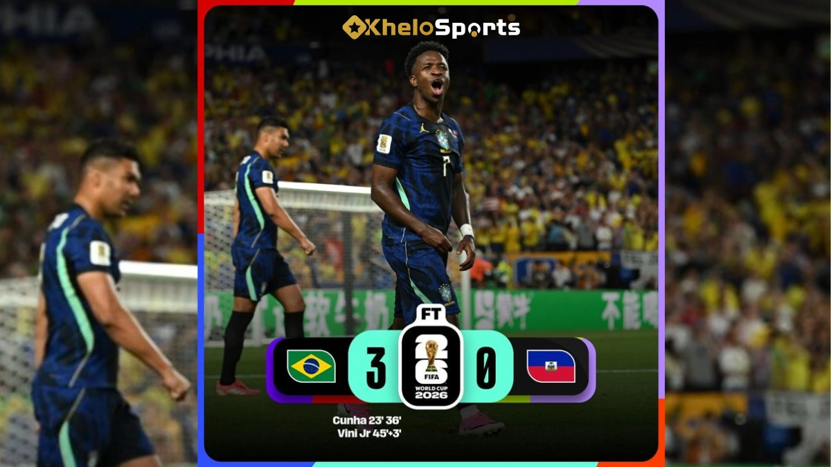 Brazil scores 3-0 against Haiti