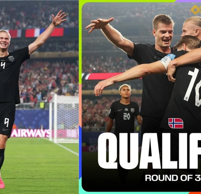 Haaland scored 2 goals against senegal